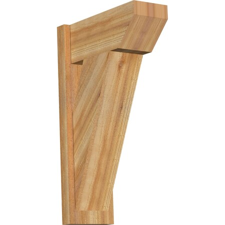 Ekena Millwork Traditional Slat Rough Sawn Outlooker, Western Red Cedar, 8"W x 18"D x 30"H OUT08X18X30TRA06RWR